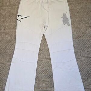 Triple Sevens White Flare Sweatpants XL NWT